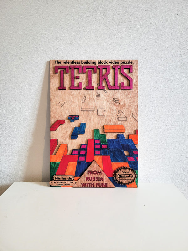 Tetris 3D wooden art